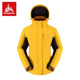 ONEPOLAR極地戶外冬沖鋒衣女三合一兩件套加厚抓絨防水透氣登山服-駝鈴商城